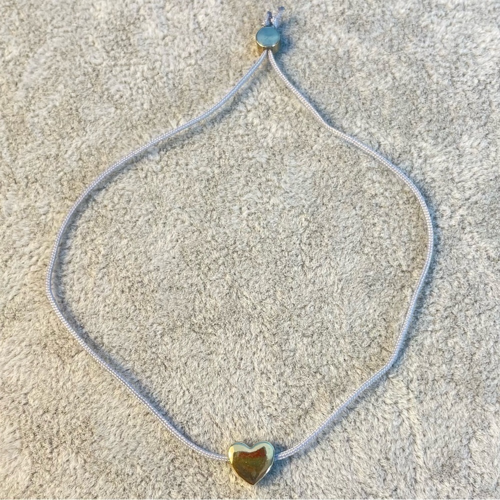 Heart on a string adjustable bracelet love gift simple elegant